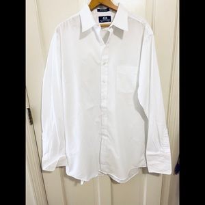 NWOT vintage Stafford white button down shirt